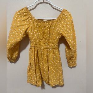 Wonder Nation Yellow and White Floral Dress